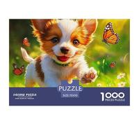 A Running Puppy 1000Pezzi Puzzle Immagine Dipinta Pet Dog Divertimento Idea Regalo Uomo E Donna A Partire Dai 12 Anni70x50cm/1000pcs