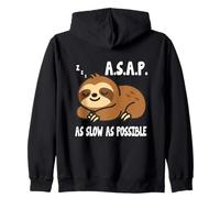 A.S.A.P. Il più Lento Possibile Bradipo Felpa con Cappuccio