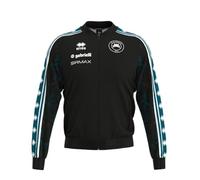 A.S. CITTADELLA 1973, Walkout Jacket Ufficiale Stagione 25/26, Giacca Pre-Match Nero Petrolio, Dettagli Bianchi, Full Zip, Sponsor 4+ Retro, Uomo (XXL)