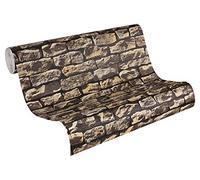 A.S. Création 10.05 0.53 Prodotto in Germania 907912 9079-12, Beige/Marrone/Nero, 10,05 m x 0,53 m