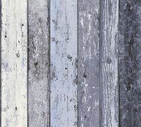 Affliggere Legno Pannello Carta da Parati Blu - AS Creation 855060 Trama Nuovo