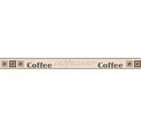 A.S. Création 282811 - Bordo decorativo autoadesivo con chicchi di caffè, colore: Marrone/Beige