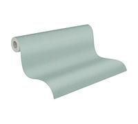 A.S. Création 379584 37958-4 - Carta da parati geometrica in tessuto non tessuto, 10,05 x 0,53 m, colore: Blu Verde metallizzato