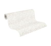 A.S. Création 381001 38100-1 - Carta da parati in tessuto non tessuto, motivo floreale, 10,05 m x 0,53 m, prodotta in Germania, colore: Bianco crema