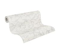 A.S. Création 522016 5220-16 - Carta da parati in tessuto non tessuto, 25 m x 1,06 m, colore: Bianco