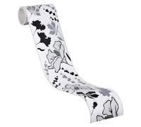 A.S. Création 904720 - Bordo autoadesivo da parete, colore: Nero/Bianco/Grigio