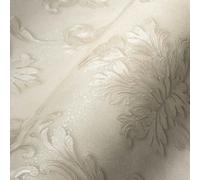 A.S. Création Architects Paper Carta da parati in tessuto non tessuto Luxury Wallpaper con ornamenti barocchi, 10,05 m x 0,53 m, crema metallizzata, Made in Germany 324221 32422-1