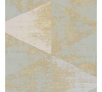 A.S. Création Carta da parati 3D in tessuto non tessuto blu e oro leggermente lucido, 383531 Modern in tessuto non tessuto, per soggiorno, 10,05 x 0,53 m, Made in Germany