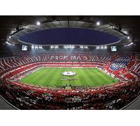 A.S. Création Carta da parati Carta da parati Stade FC Bayern in rosso, bianco e verde - carta da parati per vari ambienti - carta da parati in tessuto non tessuto XXL 384 x 260 cm