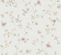 A.S. Création Carta da parati con fiori, autoadesiva, stile rustico, motivo floreale, colore rosa, crema, 0,52 x 2,5 m, made in Germany