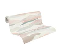 A.S. Création Carta da parati con nuvole in rosa, blu e bianco, di alta qualità con effetto 3D, 10,05 m x 0,53 m, carta da parati 3D per camera da letto, moderna, made in Germany