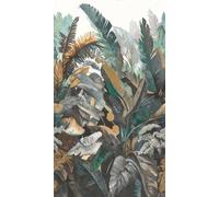 A.S. Création - Carta da parati da parati da parete con motivo floreale, 2,80 m x 1,59 m, colore: Verde