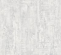 A.S. Création Carta Da Parati Effetto Cemento Elements Carta da parati tessuto non tessuto 10.05 m x 0.53 m Bianco Prodotto in Germania 944263 94426-3