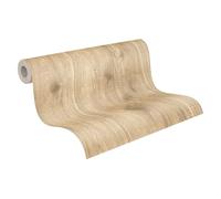 A.S. Création Carta Da Parati Effetto Legno Elements Carta da parati tessuto non tessuto 10.05 m x 0.53 m Marrone Beige Prodotto in Germania 300434 30043-4