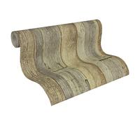 A.S. Création Carta Da Parati Effetto Legno Elements Carta da parati tessuto non tessuto 10.05 m x 0.53 m Marrone Giallo Crema Prodotto in Germania 959313 95931-3