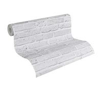 A.S. Création Carta da parati - Carta da parati effetto pietra in grigio - Carta da parati per diverse stanze - Carta da parati murale in 10,05 m x 0,53 m