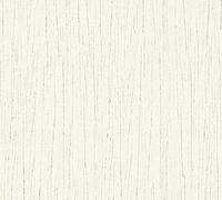 A.S. Création Carta da parati in tessuto non tessuto a righe glitterate, 10,05 m x 0,53 m, colore: grigio e bianco, made in Germany 364521 36452-1