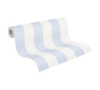 A.S. Création Carta da parati in tessuto non tessuto - Carta parati a righe in blu e bianco - Carta da parati per diverse stanze - Carta da parete in 10,05 m x 0,53 m