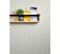 A.S. Création Carta da parati in tessuto non tessuto con erba della pampa scandinava Hygge bianco grigio chiaro 386142 10,05 x 0,53 m Made in Germany