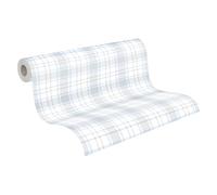 A.S. Création Carta da parati in tessuto non tessuto Little Love, 10,05 m x 0,53 m, colore: blu, grigio, bianco, made in Germany 381223 38122-3