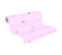 A.S. Création Carta da parati in tessuto non tessuto Little Love 381432 38143-2 con animali, 10,05 m x 0,53 m, colore: rosa, bianco, giallo