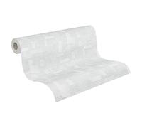 A.S. Création Carta da parati in tessuto non tessuto verniciabile, 25,00 m x 1,06 m, colore bianco, Made in Germany 262110 2621-10