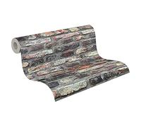 A.S. Création Carta Da Parati Mattoni Elements Carta da parati tessuto non tessuto 10.05 m x 0.53 m grigio, marrone, rosso Prodotto in Germania 362811 36281-1