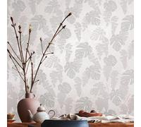 A.S. Création Carta da parati non tessuta - con motivo di palme in grigio, bronzo e grigio - per diverse stanze - per pareti di 10,05 m x 0,53 m
