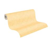 A.S. Création Carta da parati OK in tessuto non tessuto, tinta unita, 10,05 m x 0,53 m, giallo, 169242 1692-42, arancione chiaro