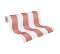 A.S. Création Carta da parati per cameretta Lilly & Luis - Carta da parati in tessuto non tessuto ai graffi - 10,05 m x 0,53 m - Crema, rosso - Prodotto in Germania - 770786