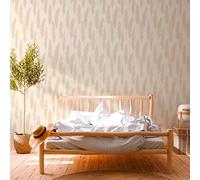 A.S. Création Carta da parati scandinava erba di pampa beige bianco 386312 10,05 x 0,53 m Made in Germany