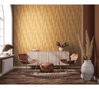 A.S. Création Carta da parati scandinava erba di pampa Hygge Giallo 386313 10,05 x 0,53 m Made in Germany