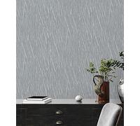 A.S. Création Carta da parati strutturata scandinava grigio argento metallizzato Hygge 385981 10,05 x 0,53 m Made in Germany