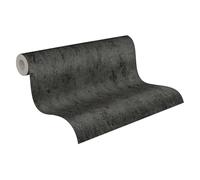 A.S. Création Carta Da Parati Unita Elements Carta da parati tessuto non tessuto 10.05 m x 0.53 m Nero Argento Grigio Prodotto in Germania 326515 32651-5
