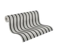 A.S. Création carta de parati TNT con effetto legno in grigio, nero - carta de parati decorativo 10,05 x 0,53 m - 790415