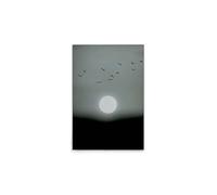A.S. Création DD131796 - Quadro da parete su tela chiaro di luna in Hotizont nero e bianco, 50 x 75 cm