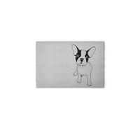 A.S. Création DD132120 - Quadro da parete su tela, motivo: cane, in nero, bianco, 75 x 50 cm