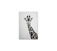 A.S. Création DD132225 - Stampa su tela, motivo: giraffa, colore: nero, bianco, 50 x 75 cm