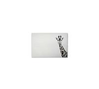 A.S. Création DD132229 - Stampa su tela, motivo: giraffa, colore: nero, bianco, 60 x 40 cm