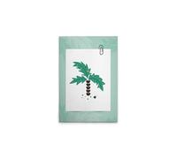 A.S. Création DD132470 - Stampa su tela per cameretta dei bambini, motivo: palma, verde, bianco, 50 x 75 cm
