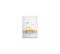 A.S. Création DD132496 - Stampa su tela per cameretta dei bambini, motivo: auto, colore: bianco, giallo, 40 x 60 cm