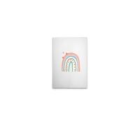 A.S. Création DD132581 - Stampa su tela per cameretta dei bambini, motivo: arcobaleno, 40 x 60 cm, colore: Bianco