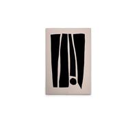 A.S. Création DD132627 - Stampa su tela minimalista, colore nero, 50 x 75 cm