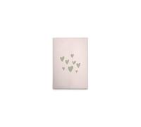 A.S. Création DD132841 - Stampa su tela per cameretta dei bambini, motivo: cuore, colore beige, verde, 40 x 60 cm