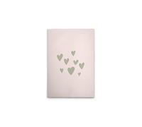 A.S. Création DD132842 - Stampa su tela per cameretta dei bambini, motivo: cuore, colore: beige, verde, 50 x 75 cm