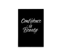 A.S. Création DD133047 Confidence is Beauty - Quadro da parete in bianco, nero, 60 x 90 cm
