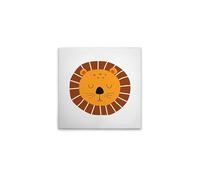 A.S. Création DD133061 - Stampa su tela per cameretta dei bambini, motivo: leone, colore: bianco, marrone, 50 x 50 cm