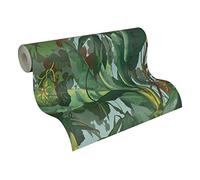 A.S. Création, Dekora Natur, Carta da parati a motivi Jungle Fever, Blu/Marrone/Verde, 958981