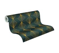 A.S. Création French Affair 361562 - Carta da parati in tessuto non tessuto, effetto grafico, 10,05 m x 0,53 m, colore: nero, oro, giallo