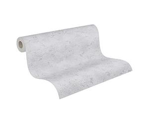 A.S. Création Greyvolution 377760 3777-60 - Carta da parati in tessuto non tessuto, effetto cemento, 10,05 m x 0,53 m, grigio medio